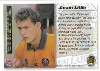 1995 Futera Rugby Union #5 Jason Little Back